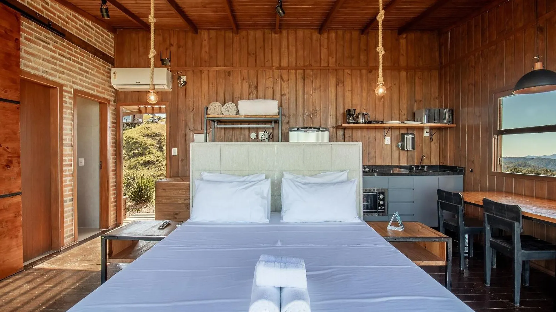 Cabana Rustica Com Jacuzzi E Vista Incrivel Vst003 Anitápolis Διαμέρισμα